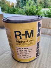 R-m Lacquer Paint Quart Alpha Cryl Med Gray Irid 2928 Rm