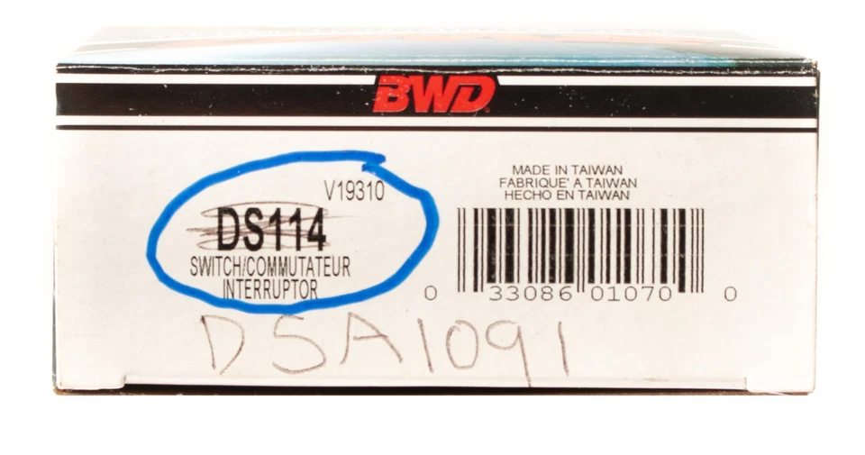 BWD Engine Management Technology Dimmer Switch Fits 82-02 Chevrolet Camaro DS114 — 第 2/4 张图片