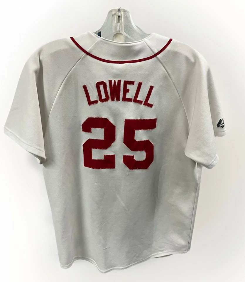 Винтажная аутентичная бейсбольная футболка Majestic Boston Red Sox Mike Lowell No25 размер XL - Изображение 2 из 4
