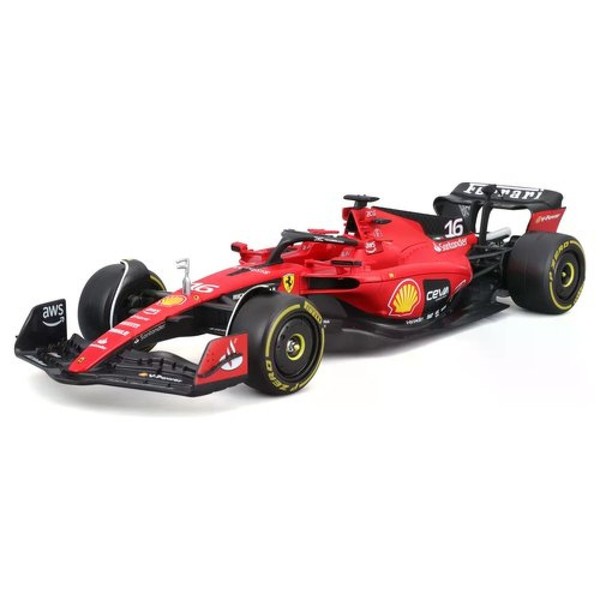 Bburago F1 SF23 16 Leclerc Rennwagen MaßStab 1:24 Ferrari Rot Metall Auto-Modell-image