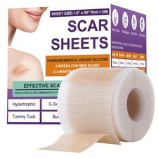 Scar Removal Silicone Tape Sheets Roll 1.6x 59in Roll for Surgery  Keloid Bump