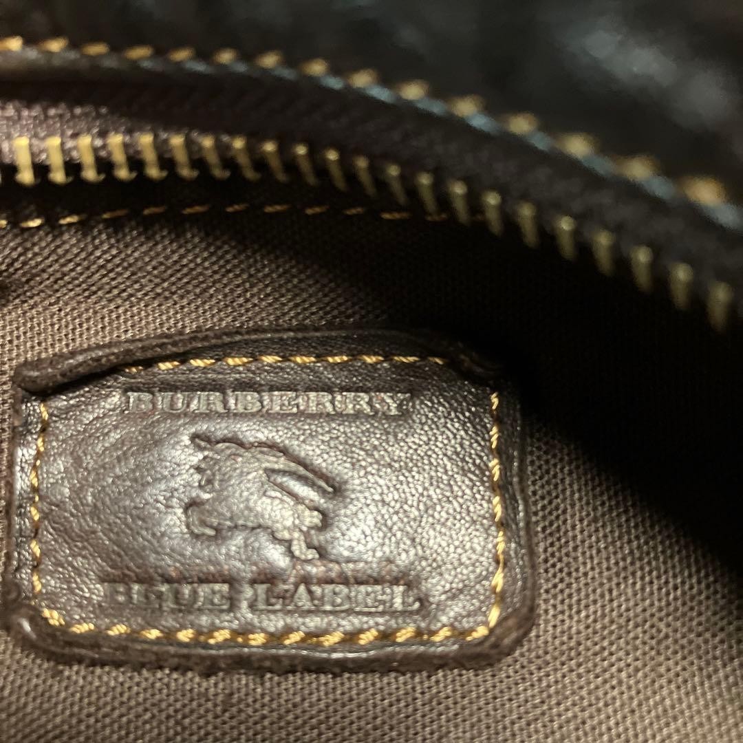 Burberry Blue Label Cowhide Leather One Handle Bag Brown Shoulder Bag New thumbnail 3