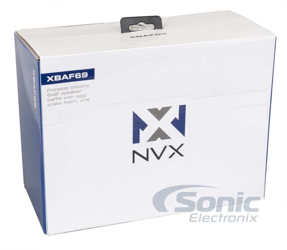 NVX XBAF69 6x9” Rubber Speaker Baffles w/ Sound Damping