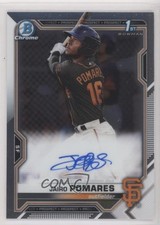 2021 Bowman Chrome Prospects Auto Jairo Pomares #CPA-JP Auto uk2