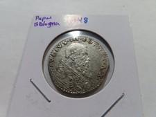 H48 Italy Papal States Bologna Pope Julius III (1550-1555) Silver 1 Bianco