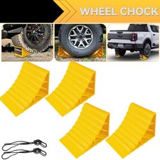 4x Tire Stopper Wheel Chocks Blocks Heavy Dut...