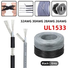 UL1533 32AWG-24AWG Single Core Shielded Cable Wire Audio Signal Sheath Cable
