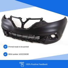 Fits Renault Kadjar 2015-2018 Front Bumper Primed With Parking Sensor Holes New