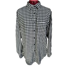 Uniqlo Women’s Size XL 100% Cotton Gingham Button Up Shirt