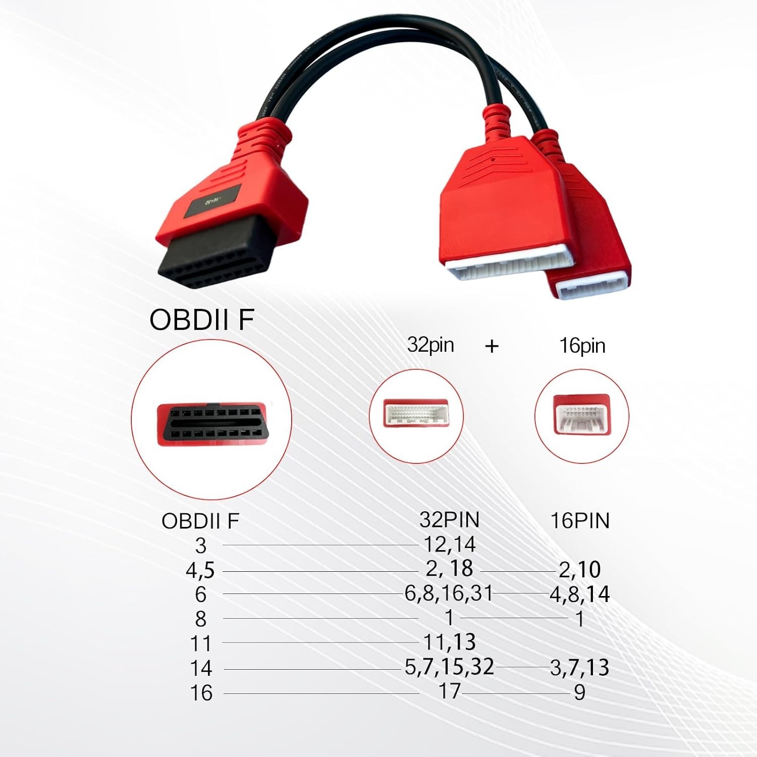16+32Pin  Y Programming  Connector Adaptor Cable OBD2 for Nissan Sylphy (B18)