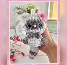 Sweet Handmade Raccoon Crochet Amigurumi Plush Stuffed Animal Toy, Cute Raccoon