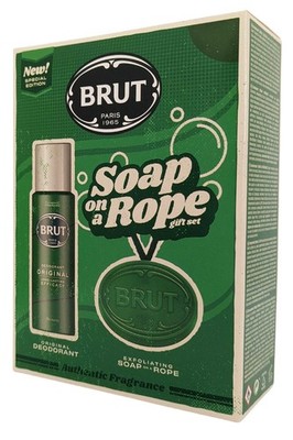 Brut Deodorant Original Spray 200ml Seife am Seil 150ml Holziger Herrenduft