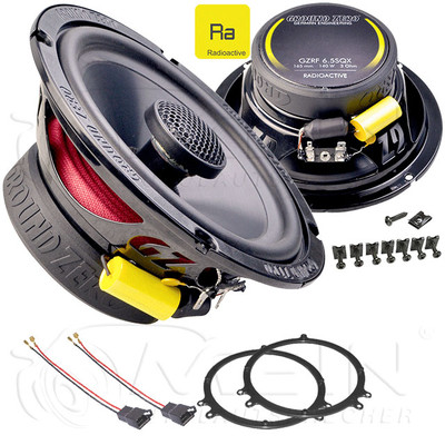 GROUND ZERO LAUTSPRECHER für AUDI A3 8L 1996-2004 Heck Hinten 2-Wege 140W #BHY0