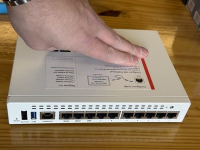 Fortinet Fortigate-60E Network Security Firewall, No AC, WORKING