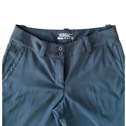 Pantalones de rendimiento Nike Golf para mujer negros Dri-FIT Tour rectos elásticos talla 6 Foto 4 de 4