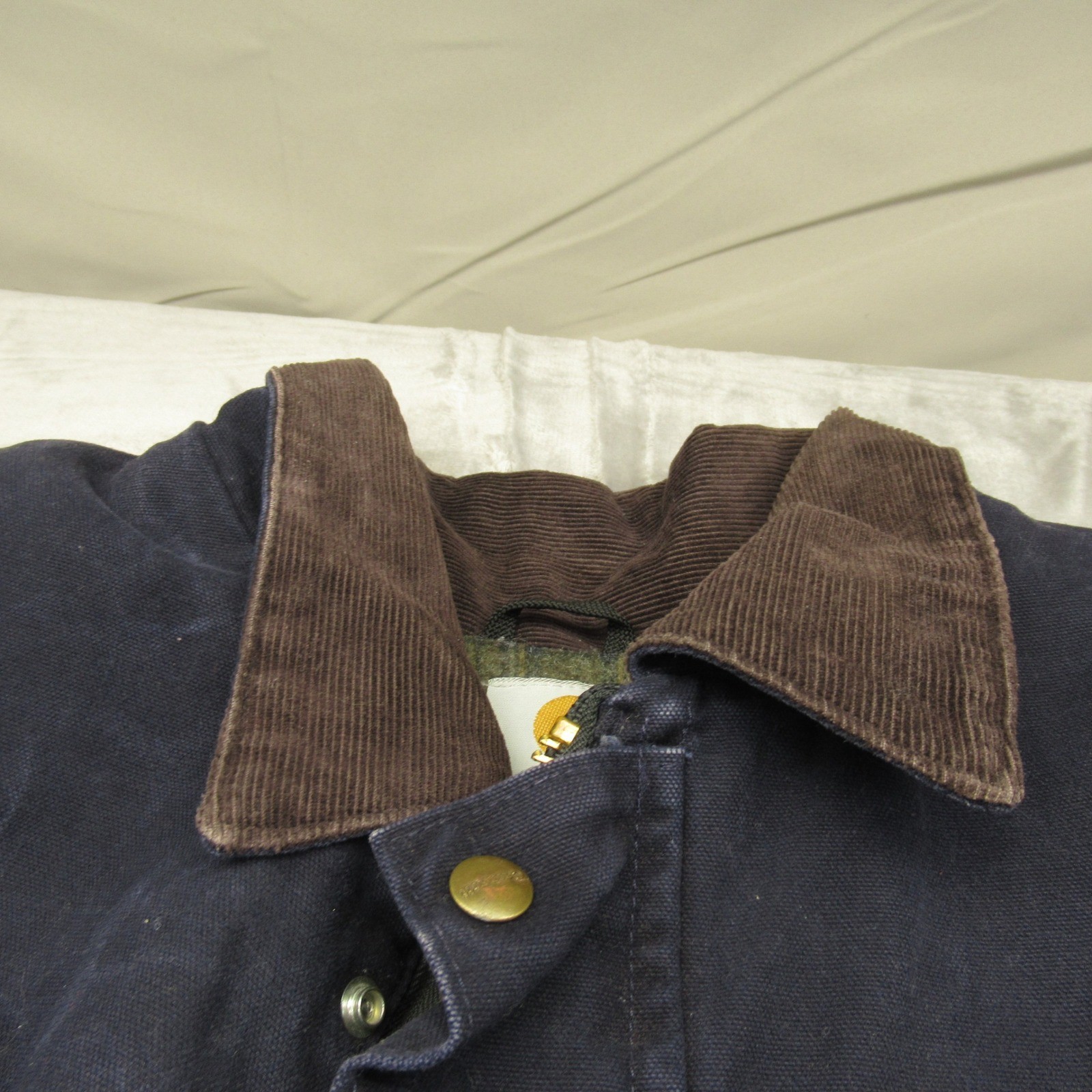 Carhartt C52 Jacket Mens 2XL Tall Blue Blanket Lined Work Barn Chore VTG Canvas thumbnail 6
