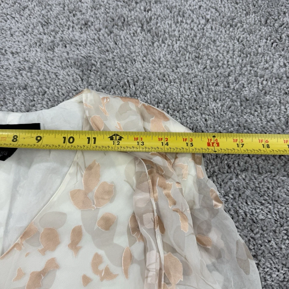 Jones New York Silk Dress Women's 10P Burnout Fairy Ethereal Layered Event - Image 3 of 4