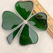 4 Leaf Clover St Patrick's Day Good Luck stained glass-sun catcher Ireland Irish