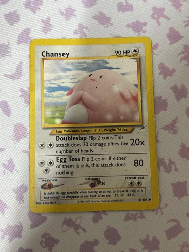 Pokémon TCG Chansey Neo Destiny Uncommon Card 31/105 Regular