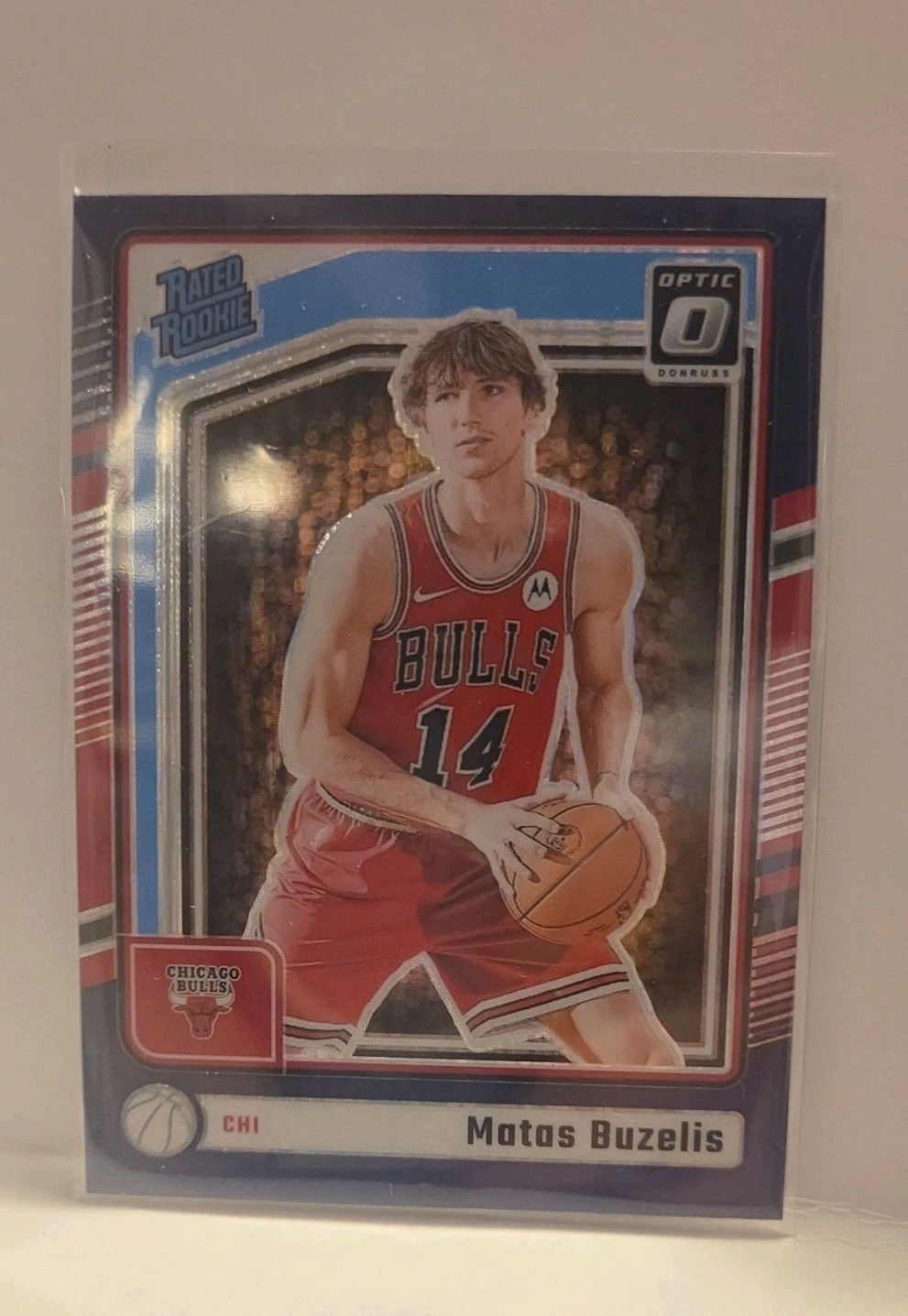 2024-25 Panini Donruss Optic -Rated Rookie Matas Buzelis #271 Purple Shock Prizm