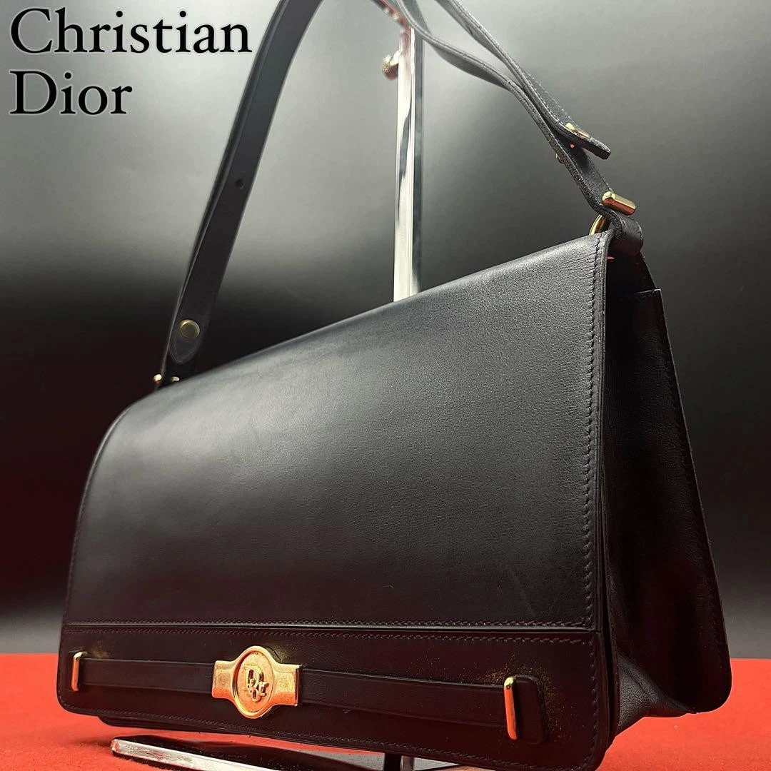 Sac bandoulière Christian Dior peut être inclus logo ajusté noir