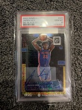 JADEN IVEY PSA 10 2022 DONRUSS OPTIC 241 ROOKIE AUTO BLACK GOLD CHOICE PRIZM 5/8