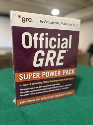 Sealed Official GRE Super Power Pack: 3 Bestselling Test Prep Publications