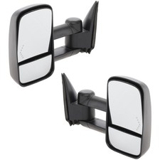 Pair Set Of 2 Towing Mirrors Driver Passenger Side Heated For Silverado 3500 Pair Set Of 2 Towing Mirrors Driver Passenger Side Heated For Silverado 3500
