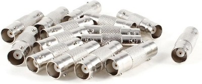 15-Pc BNC Female to Female CCTV Adapter for Seamless Video Security Connections