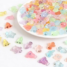 25 Pcs Luminous Mini Resin Animals Bulk - Assorted Tiny Luminous Figurines