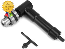 90 Degree Right Angle Drill Attachment Adapter with 8Mm Hex Compatibility Power