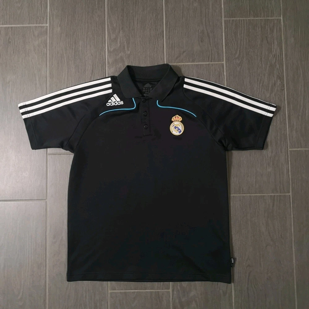 Real Madrid 2008/09 Trikot Polo Größe: S Fußball Streatwear Adidas Fans