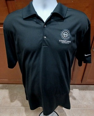 Stewart-Haas Racing eSports Team Issued Medium Nike Black Polo Shirt NASCAR