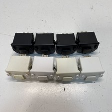 Lot of 8 Nintendo MotionPlus Attachment for Wii Remotes RVL-026 - Black/White