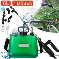 Akku DrucksprüHer 8L Elektrischer PflanzensprüHer Gartenspritze Unkrautspritze