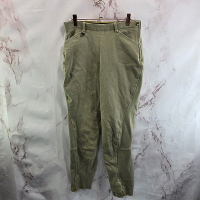 Ovation Riding Breeches Womens 28 L Beige Ventilated Schooling Jodhpurs Pant