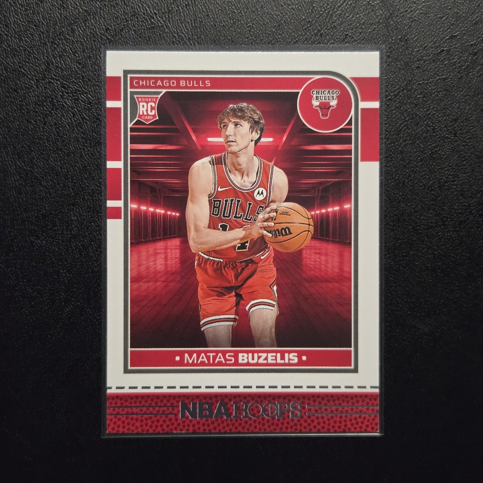2024-25 Panini NBA Hoops Base RC Rookie Matas Buzelis #241 Chicago Bulls
