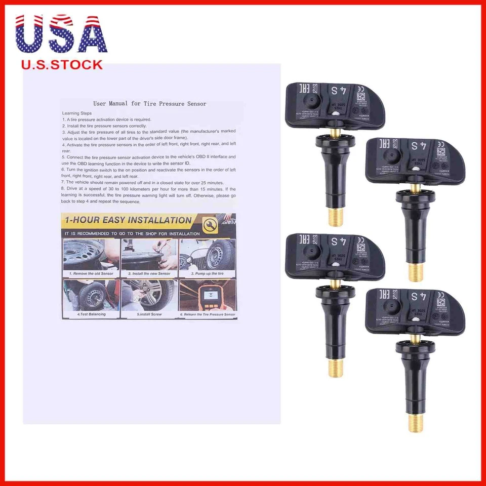 New 4 Tire Pressure Monitoring Sensor For Cadillac Escalade ESv 2021 2022 2023 - Image 3 of 4