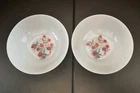 Vtg Anchor Hocking Fire King  Primrose 4 5/8" Dessert Bowls Set Of 2 Milk Glass