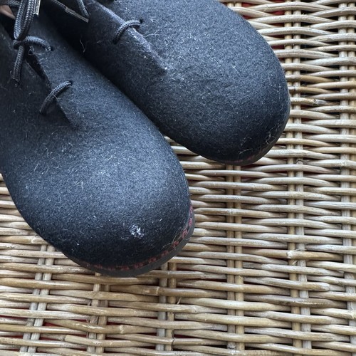 Wild N Wooly By Stegmann Womens Size 8 Wool Black Ankle Lace Up Shoes - Picture 5 of 9