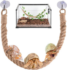 Reptile Vines Climbing,Reptile Accessories,Hermit Crab Rope Ladder,Leopard Gecko