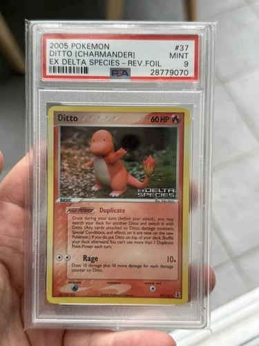 Ditto Charmander Ex Delta Species 37/113 PSA 9 Pokemon TCG