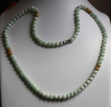 100 Natural JADE Grade A Untreated Jadeite Beads Necklace 6mm 21" N073