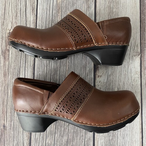 brown nursing clogs