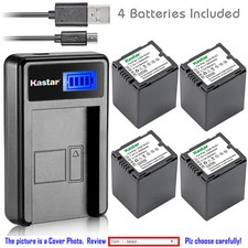 Kastar Battery LCD USB Charger for HITACHI DZ-BP7S DZ-BX35 DZ-BX35A DZ-BX35E