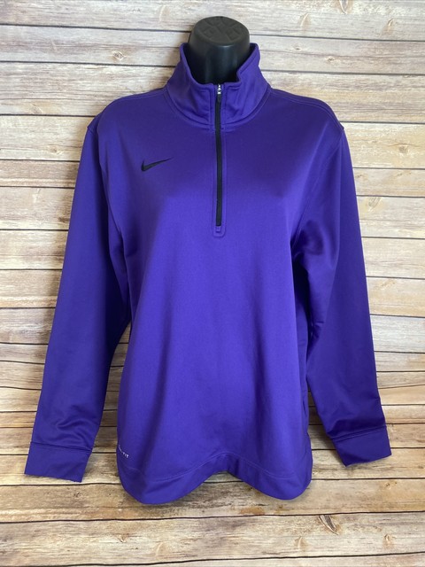 Nike Dri-Fit Element 1/2 Zip Running Pullover Blue Heather Women's Medium M | eBay