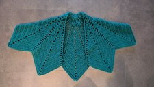 Häkel Schultertuch - Umhang - Stola - Bolero Sommerflügel- Handarbeit Petrol ☀️