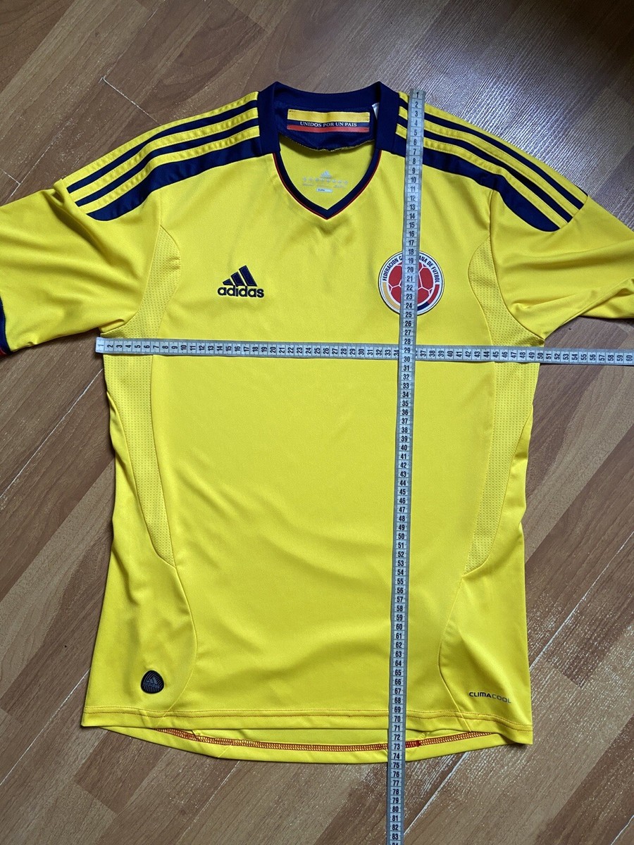 COLOMBIA 2012 2013 HOME FOOTBAL SHIRT SOCCER JERSEY ADIDAS V09665