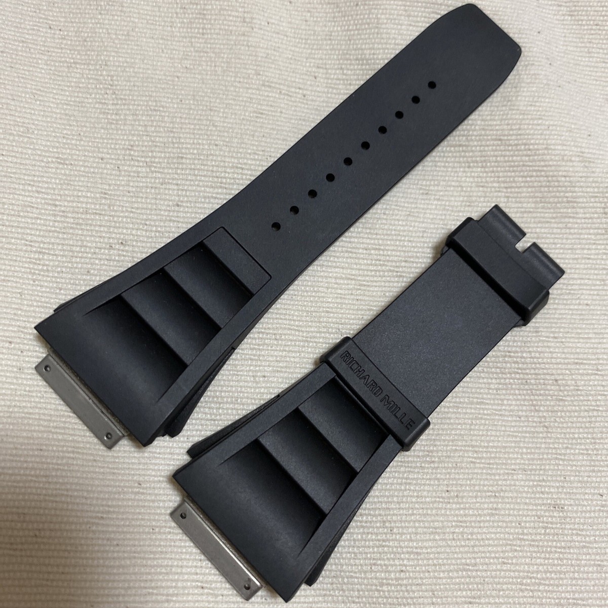 Authentic Richard Mille Black Rubber Strap-Band 11M | eBay Authentic Richard Mille Black Rubber Strap-Band 11M | eBay