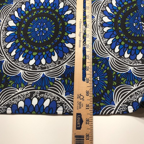 Alyn Paige Dress Womens Small Blue Meddalion Print Flutter Sleeeve Shift Stretch - Picture 11 of 11